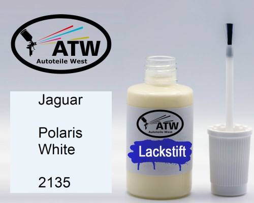 Jaguar, Polaris White, 2135: 20ml Lackstift, von ATW Autoteile West.